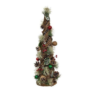 Christmas Woodland Pine Cone Tree Large - The Fox Decor